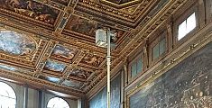 Vasari visto da vicino, restauro in quota in Palazzo Vecchio