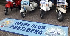 Luca Cervelli alla guida del Vespa Club