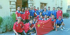 Giovani calciatori cinesi in ritiro in Valdichiana