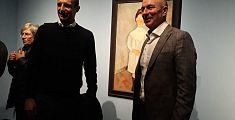 Max Allegri visita la mostra di Modigliani