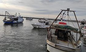 I pescherecci in protesta nel porto di Viareggio