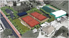 Restyling del circolo tennis, l'area cambia volto
