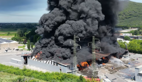 Il luogo dell'incendio