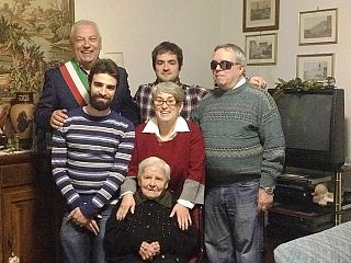 Emma Fattori con la famiglia