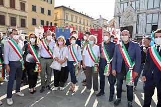 I sindaci dell'Empolese Valdelsa stamani a Firenze