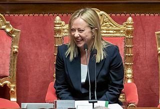 La premieer Giorgia Meloni in Senato - foto governo.it