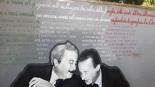 Falcone e Borsellino in un murale