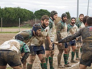 Il Bellaria Rugby impegnato durante una partita (foto da Fb)