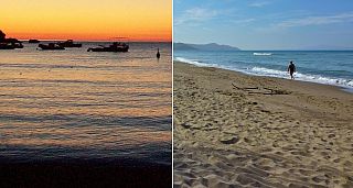 Da sinistra le spiagge di Nisporto e Marina di Alberese