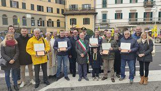 Foto di gruppo con i Benemeriti