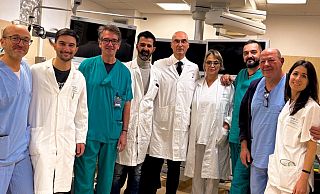 L'équipe multidisciplinare che ha eseguito l'intervento