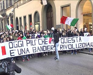 Corteo Protesta Forconi a Firenze