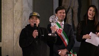 Diego Armando Maradona a Firenze entra nella Hall of Fame del calcio italiano (2017)