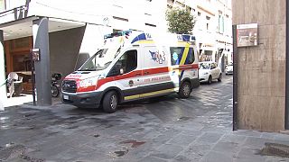ambulanza in strada a Empoli
