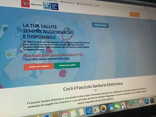 La home page fascicolosanitario.regione.toscana.it