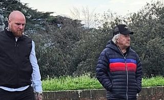 Dustin Hoffman sulle Mura a Lucca