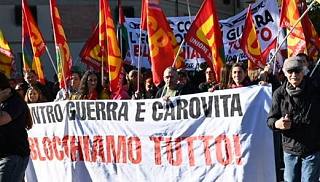 La testa del corteo a Firenze
