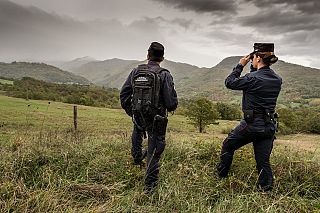 In foto il controllo dei carabinieri forestali