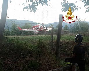 L'elicottero Drago in azione
