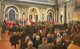 La cerimonia nel Salone dei Cinquecento di Palazzo Vecchio