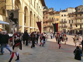 I festeggiamenti a Arezzo