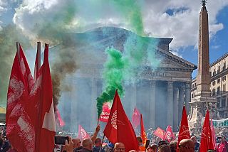 La manifestazione Gkn a Roma