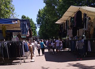 Il mercato di Montevarchi in piazza della Repubblica