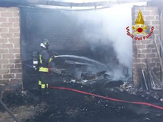 L'intervento dei vigili del fuoco