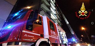 intervento notturno dei pompieri