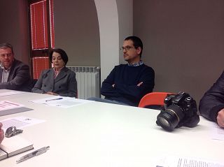 Il candidato e sindaco uscente Lucia Ciampi e il coordinatore del Pd Mario Zega