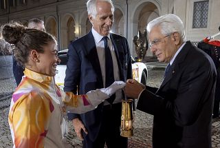 Al Quirinale la cerimonia di consegna della Fiamma Olimpica