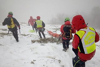 Operazione sulla neve del Soccorso Alpino