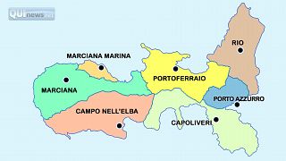 cartina dell'isola d'Elba
