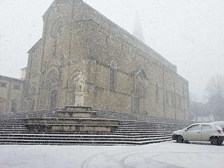 Arezzo con la neve