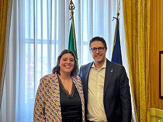 Il consigliere regionale Elena Meini e il sottosegretario Nicola Molteni