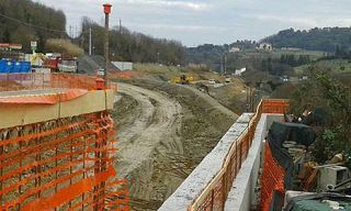 I cantieri del raddoppio ferroviario tra Lucca e Pistoia