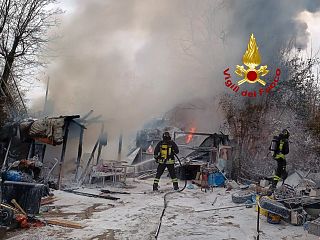 Il luogo dell'incendio