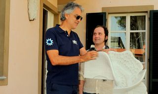 Andrea Bocelli con Marco Alberti (foto Raffaele Nizza)