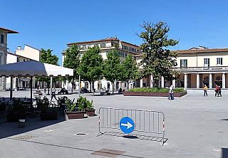 piazza Vittorio Veneto a Montevarchi