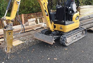 lavori stradali scavo