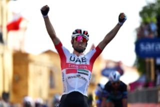 Diego Ulissi vince ad Agrigento la seconda tappa del Giro d'Italia 2020