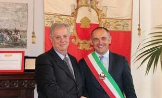 Antonio Maccarone e il sindaco Luca Menesini