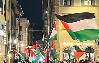 Alla manifestazione di Firenze