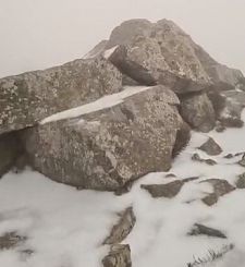 neve sul monte capanne all'Elba