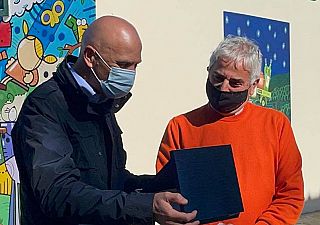 il sindaco Piero Giunti e Antonio Pasquini