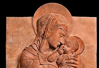 Un dettaglio della Madonna di via Pietrapiana di Donatello