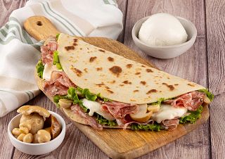 La piadina con Finocchiona Igp