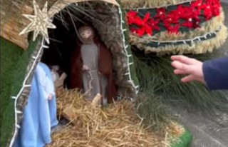 La culla vuota del presepe a Reggello