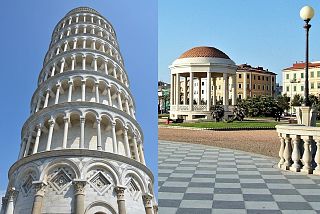 La Torre di Pisa e la Terrazza Mascagni, simboli di Pisa e Livorno
