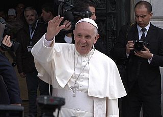 Papa Francesco a Firenze nel 2015